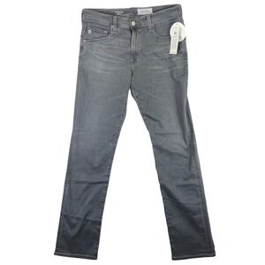 AG Adriano Goldschmied Men's 34 Gray The Graduate Tailored Leg Stretch Jeans NWT